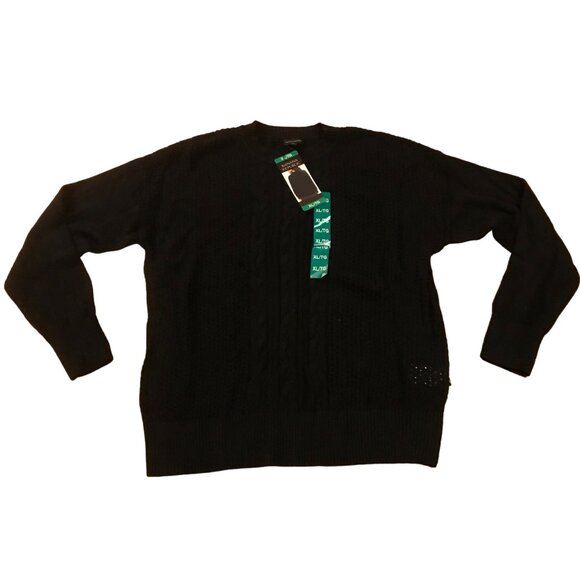 Banana Republic Women's XL Black Cable Knit Sweater - Picture 1 of 14